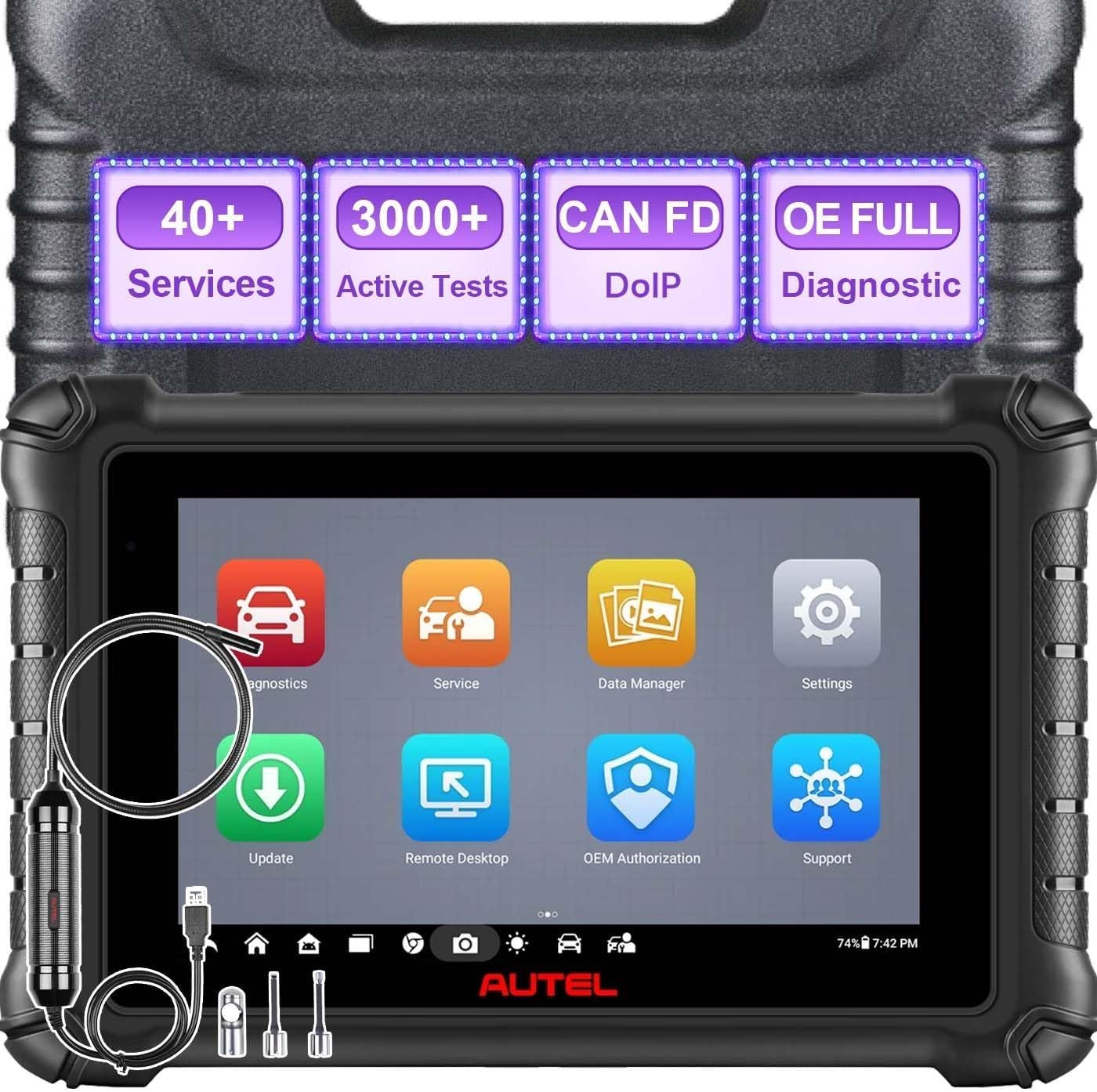 MV108S가 장착된 Autel MaxiCheck MX900 스캐너 - MK808BT MX808S 전체 시스템 진단 스캔 도구, 40개 이상의 서비스, 3000개 활성