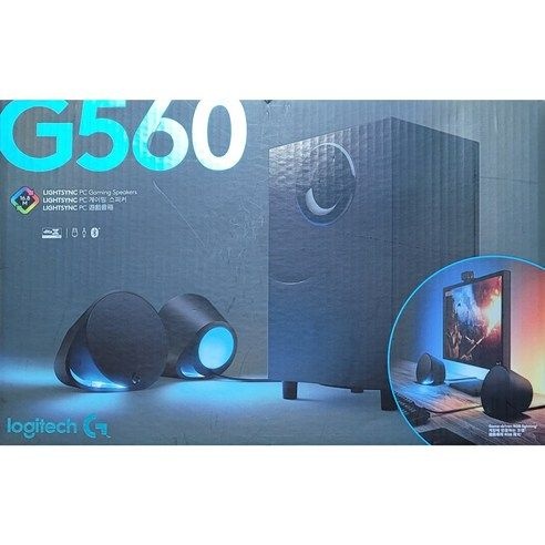 로지텍 LIGHTSYNC PC 게이밍 스피커, G560