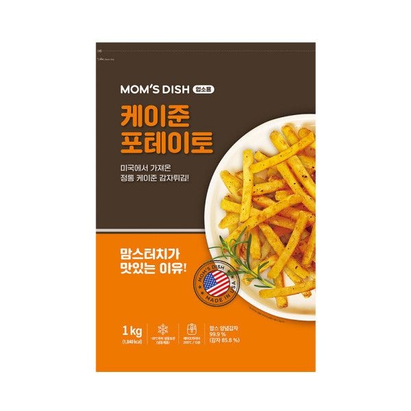 맘스터치 케이준 감자튀김 1Kg