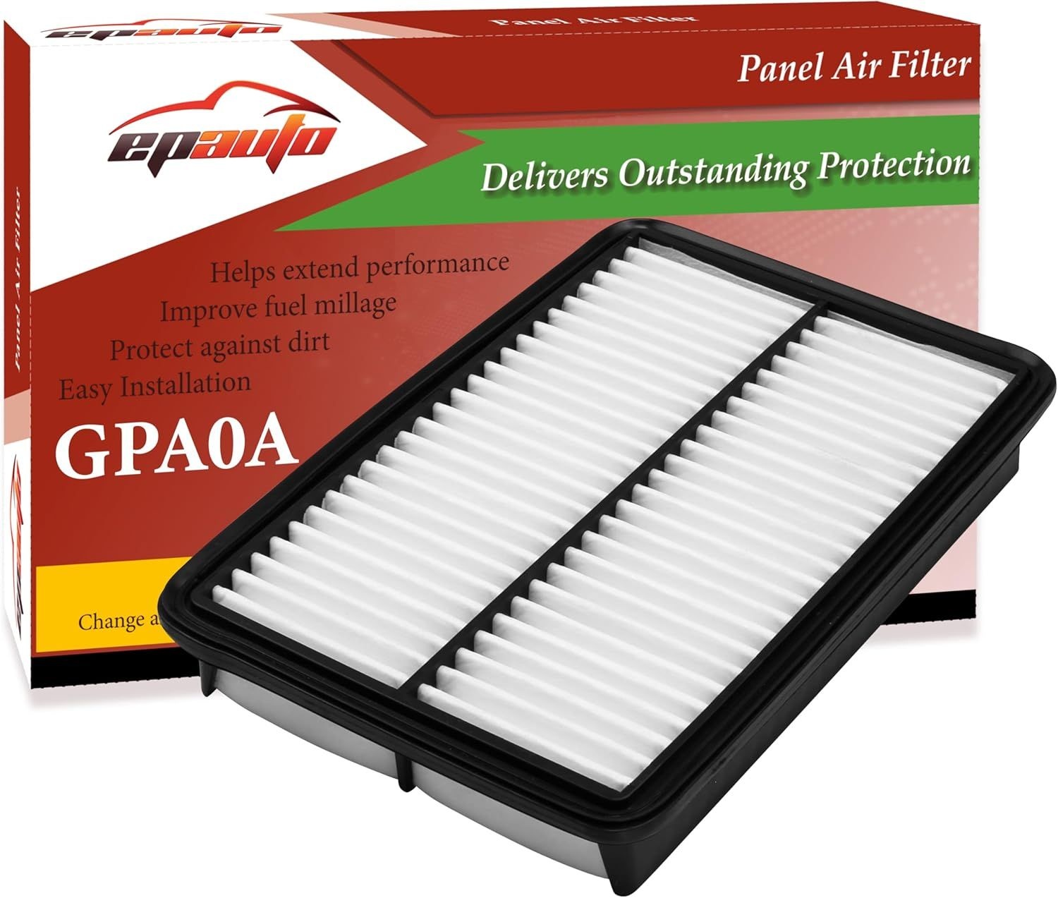 EPAuto GPA0A (PE07-13-3A0A) 엔진 에어 필터, 마쓰다 CX-5 2.0L/2.5L, 6, 3 교체 - SkyActive 및 자연흡기 모델(2012-2025)에 적합