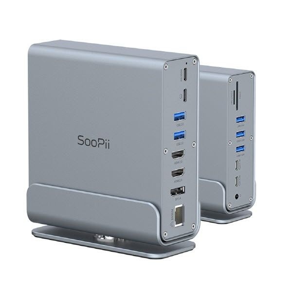 UnKnown soopii USB4 C타입 허브 독 썬더볼트 확장 DS151 USB허브15포트멀티허브도킹스테이션 무전원C타입 4166359