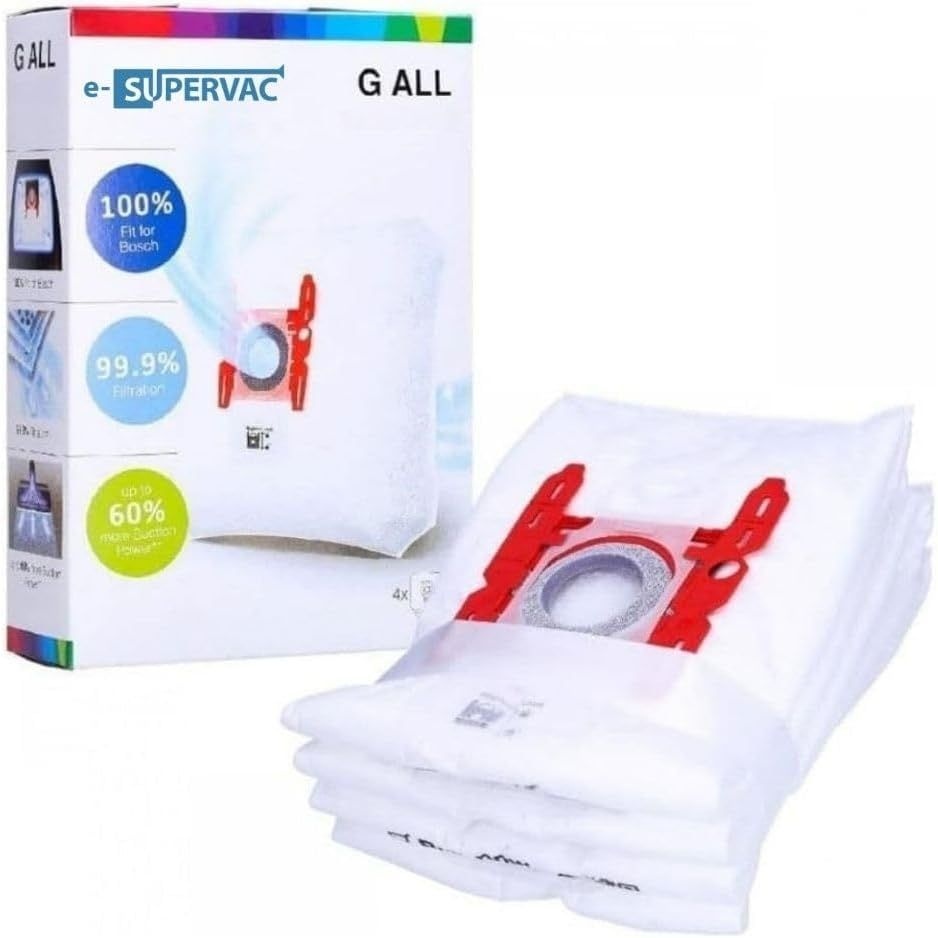 보쉬 BBZ41FGAL 파워프로텍트 타입 G와 호환되는 4개의 진공 백 – GL-30 시리즈(BGL3B110, BGL3B112, BGL3B330) 고여과 먼지