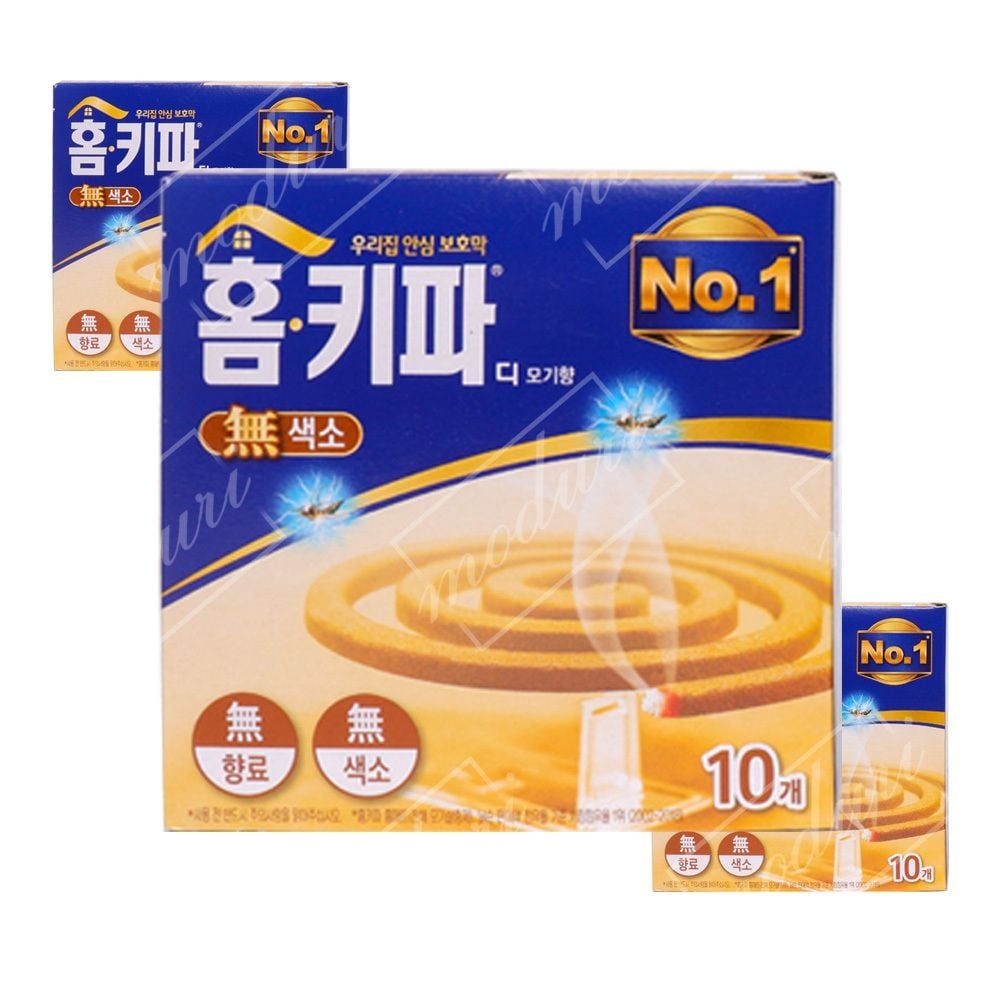큐 홈키파 디 모기향 무색소 10입 5개 캠핑 야외용 낚시