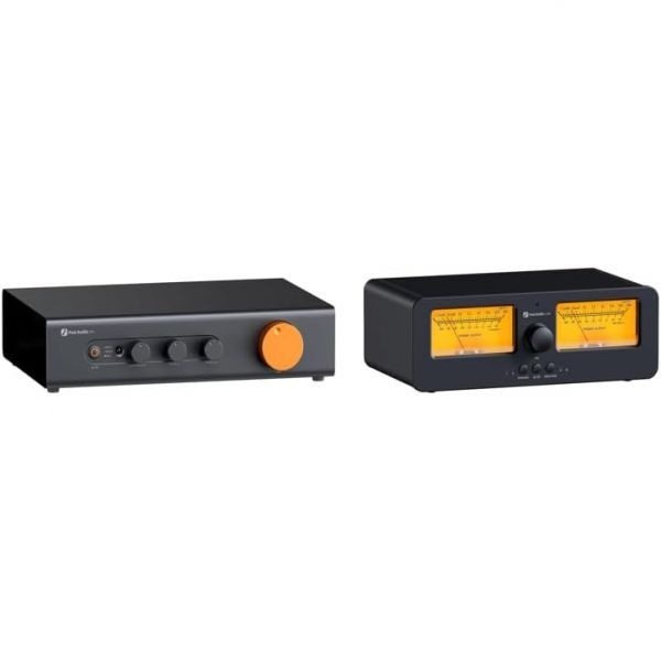 Fosi Audio [해외] Fosi Audio 포시오디오 ZP3 밸런스드 프리앰프 HPF 하이패스 필터 톤 컨트롤 LC30 VU 미터 내장 스피커 셀렉터 스위치 박