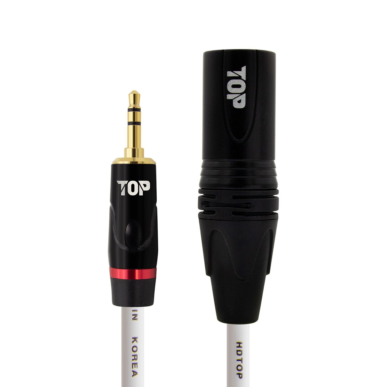 (현대Hmall) HDTOP 국산 3.5스테레오 TO XLR수 마이크케이블 블랙 화이트 1M HT-TP5444