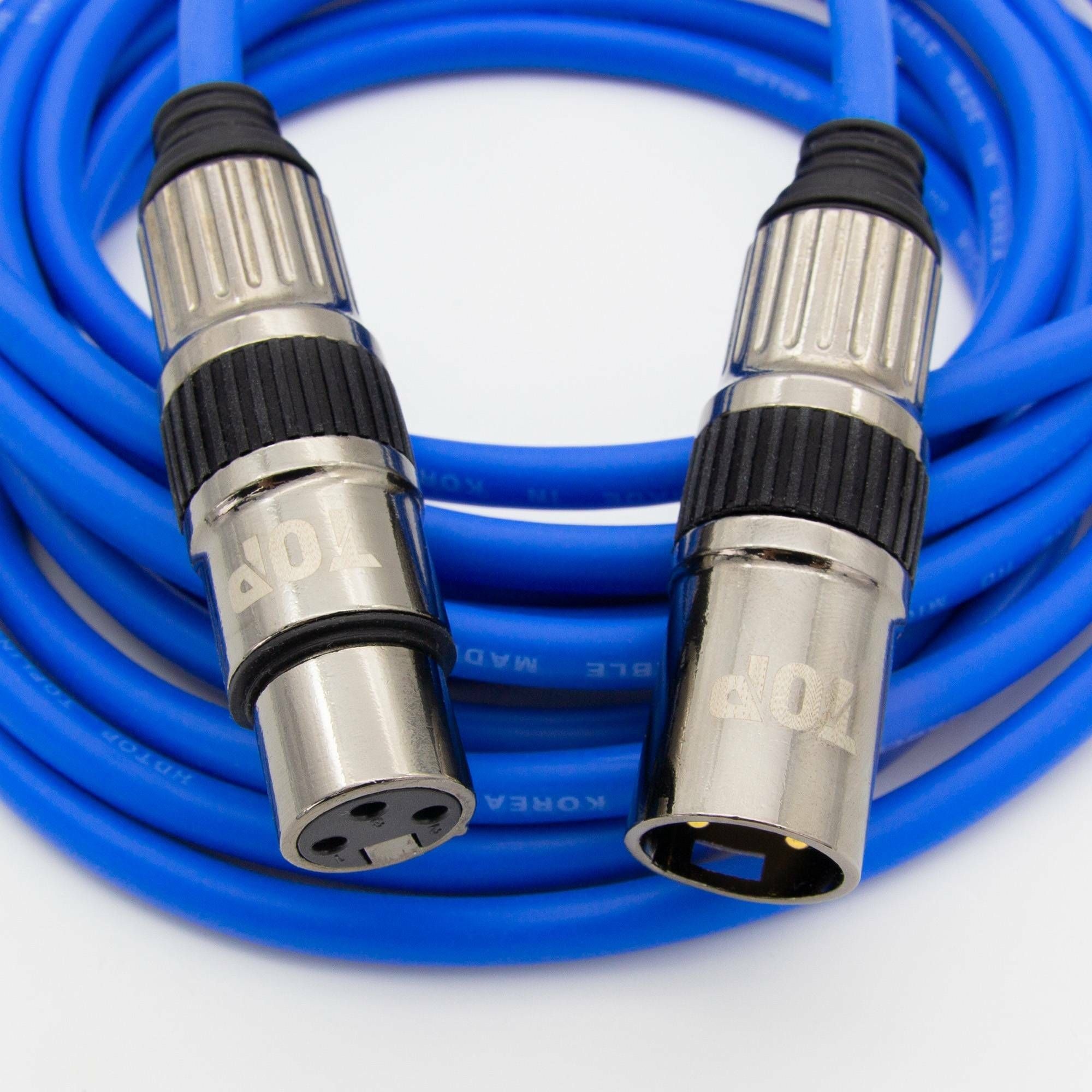 (현대Hmall) HDTOP 국산 XLR 암수 마이크 연장 케이블 블루 1M HT-TP1371