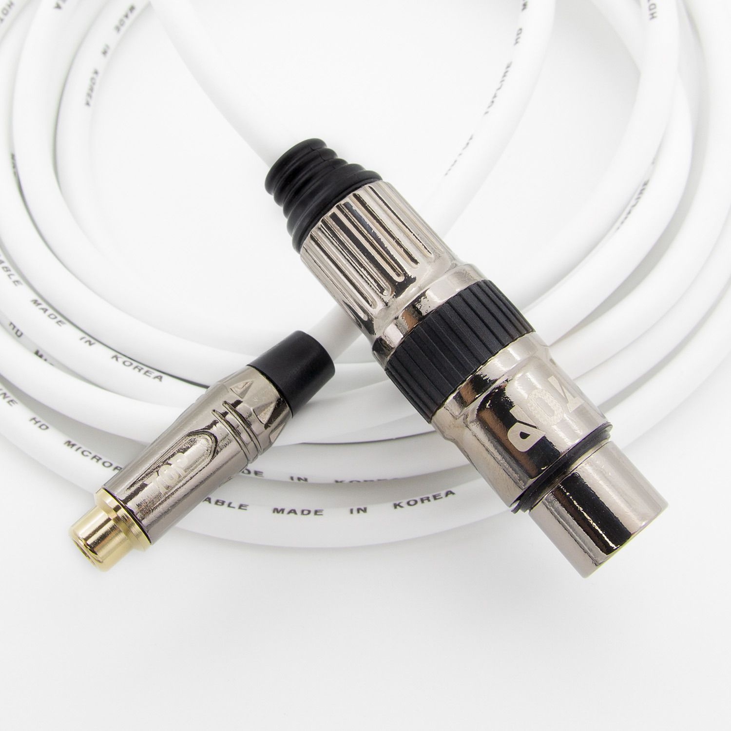 (현대Hmall) HDTOP 국산 메탈 RCA 암 TO XLR 암 케이블 화이트 20M HT-TP3575