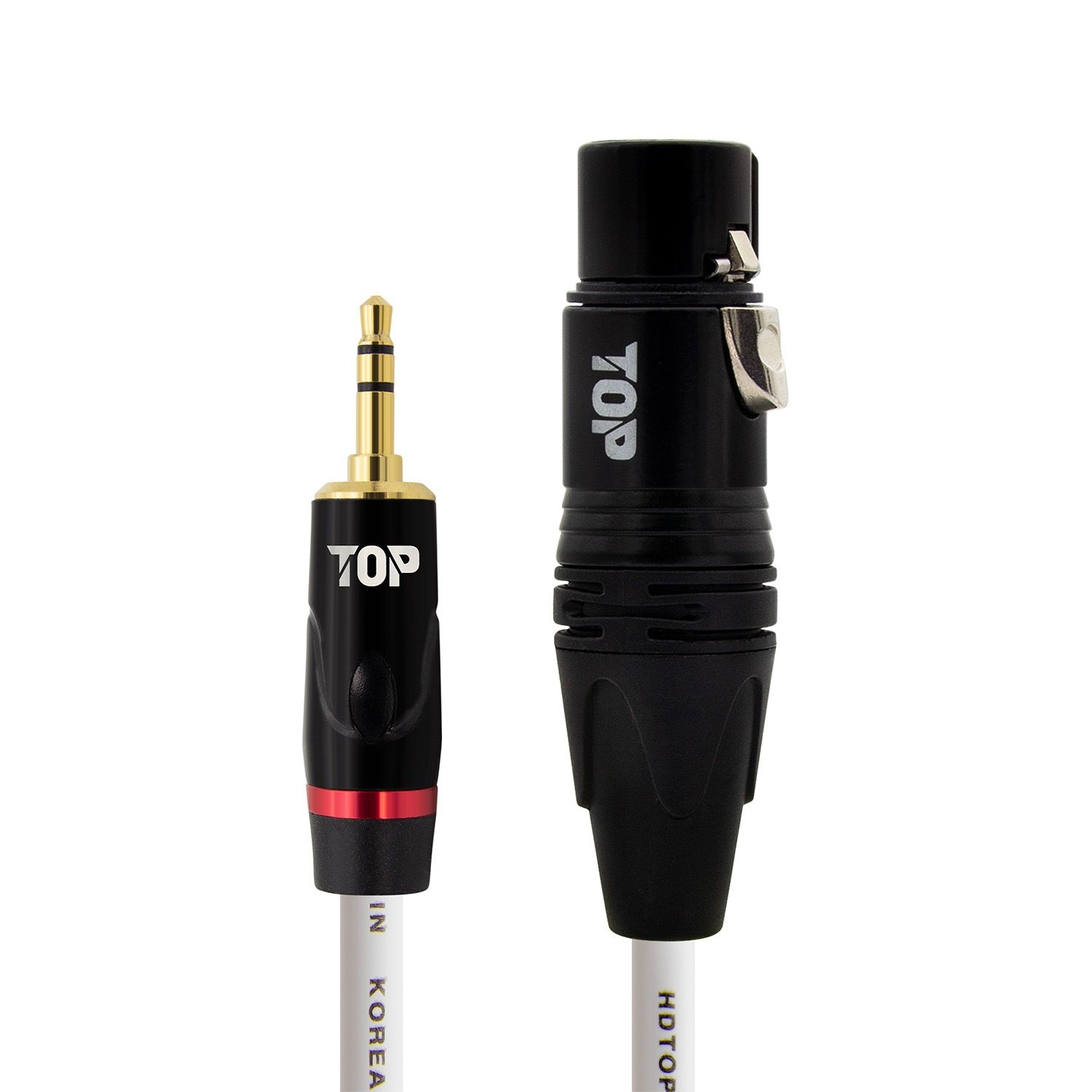 (현대Hmall) HDTOP 국산 3.5스테레오 TO XLR암 마이크 케이블 블랙 화이트 50M HT-TP5442