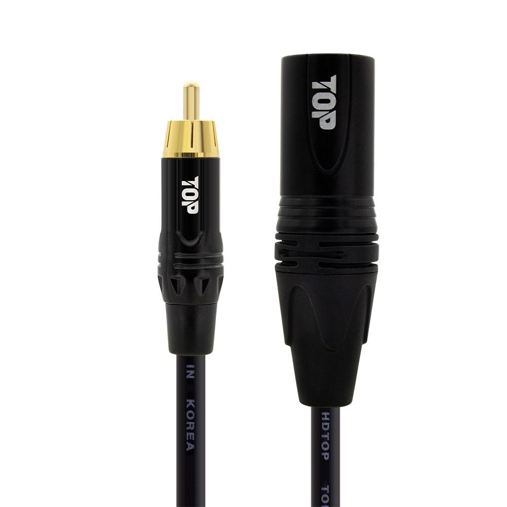 (현대Hmall) HDTOP 국산 RCA 수 TO XLR 수 케이블 블랙 5M HT-TP5405