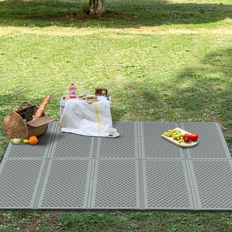 파크론 발포 프리미엄 캠핑매트 이너매트 엠보싱 가방포함 대형 200x140cm 그레이