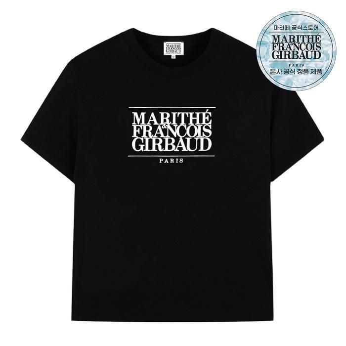 마리떼프랑소와저버 클래식로고 반팔티셔츠 MFG49SS 블랙/화이트