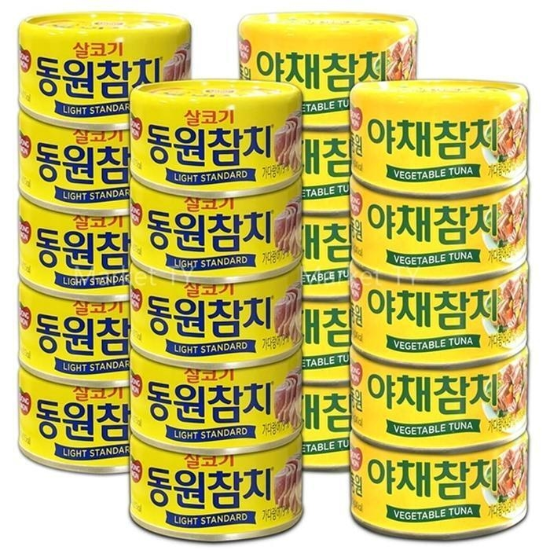 동원참치 콤보팩 150g x20개 (살코기10 야채10) (27433019)