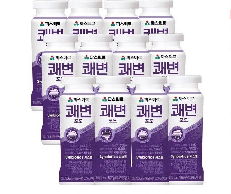[롯데백화점] 롯데햄 파스퇴르쾌변요구르트포도150ml*24입