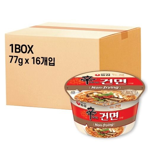 [롯데백화점]  [농심] 신라면 건면(컵라면) 77g 1박스 (16개입)