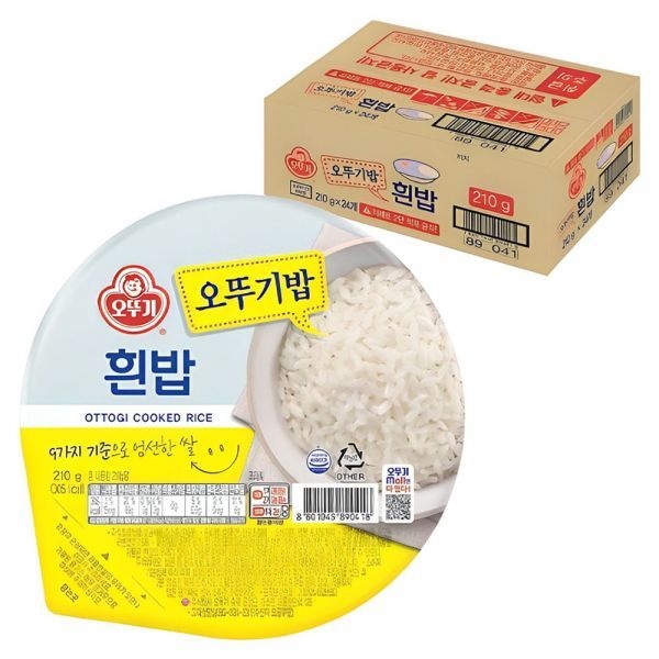 오뚜기 흰밥, 210g, 24개 (200g × 12개)