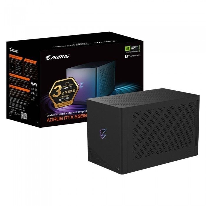 기가바이트 GIGABYTE AORUS 지포스 RTX 5090 AI BOX 제이씨현 외장그래픽 eGPU VGA 그래픽카드