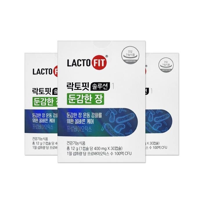 [오늘출발] 락토핏 솔루션 1 둔감한 장 400mg 30캡슐 3개/mjc