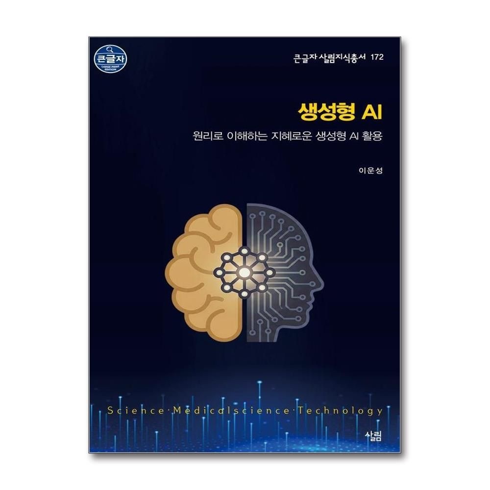 이운성 큰글자책 생성형 AI - 원리로 이해하는 지혜로운 생성형 AI 활용 - 큰글자책 살림지식총서 172