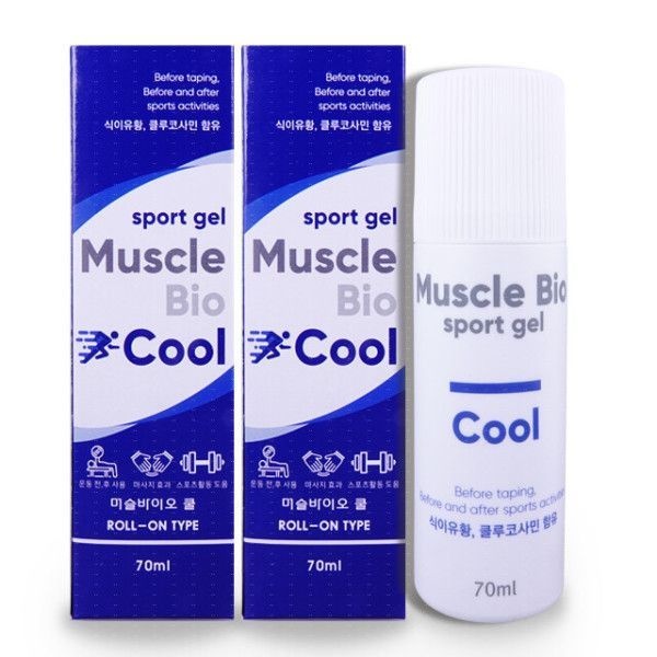 머슬바이오 스포츠겔 쿨 롤온타입 70ml 2개 +1개 (총 3개)