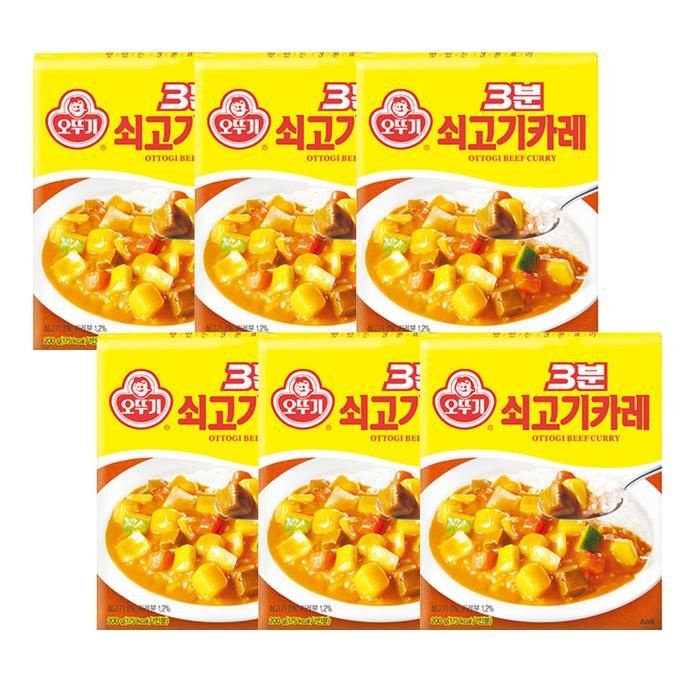 [오뚜기] 3분 쇠고기카레 200g 24개