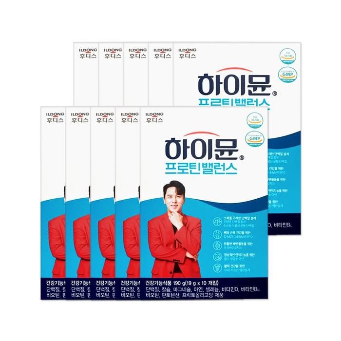 하이뮨 프로틴 밸런스 스틱 19g 10스틱 10개/mjc