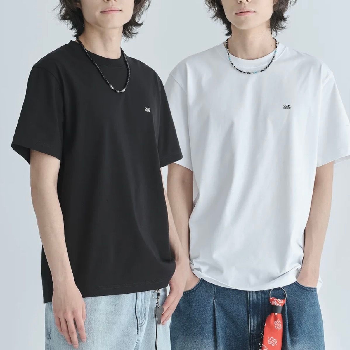 [2PACK] 스몰 스퀘어 로고 반소매 티셔츠(CBFAUTS001)