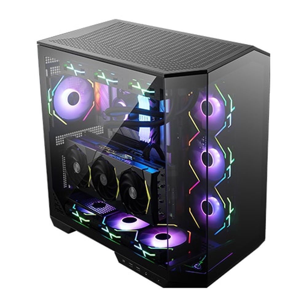 MSI 미들타워 컴퓨터 케이스 가성비 쿨링 가정용 100L 블랙 1P
