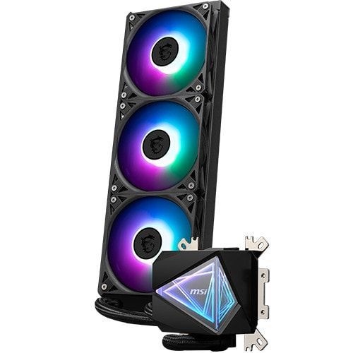 MSI RGB 수냉쿨러 고성능 시스템 냉각 코어리퀴드 I360 블랙 1P
