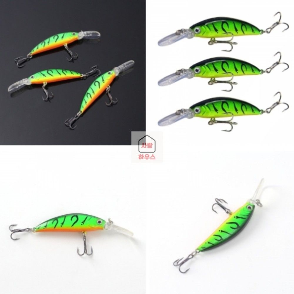 Wide Ball Sporting Goods Co., Ltd. / (주)Tree 사랑하우스 미노우 루어 3P 농어낚시 민물낚시용품 문어낚시