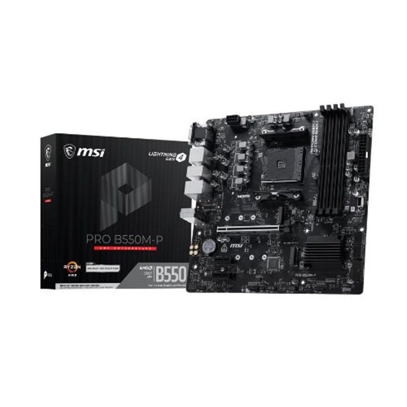 MSI MSI 메인보드 AMD CPU 용 컴퓨터 부품 성능 향상 B550M-P 1P