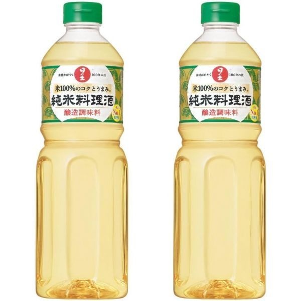 [해외] 히노데 준마이 요리용 사케 1000ml 2병 [요리용 사케, 준마이, 순수 쌀 요리용 사케, 정통 일본 요리용 사케, 서양 요