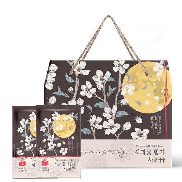 사과꽃향기 사과즙 100mlX30팩X2박스 명절 선물용 120698