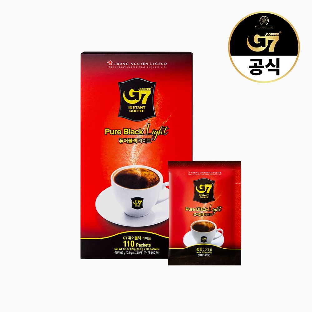 [NEW] G7커피 퓨어블랙 라이트 0.9g X 110개입