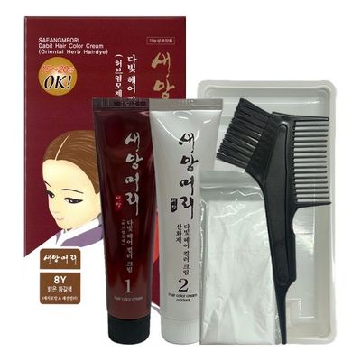 新鮮な髪の多色ヘアカラークリーム染色剤（ハーブ染毛剤）8Y明るい黄褐色