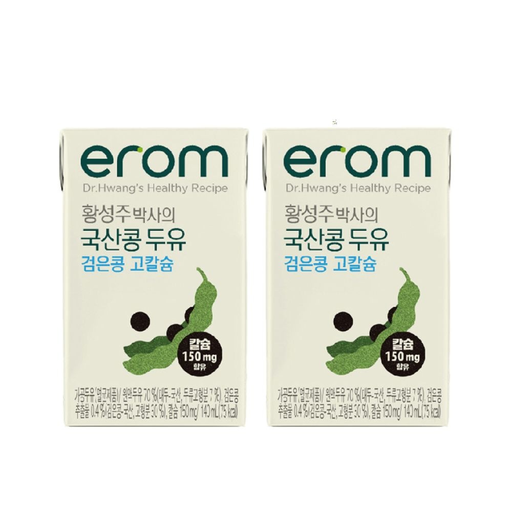 [오늘출발] 황성주박사의 검은콩 고칼슘 국산콩 두유 140ml 24팩