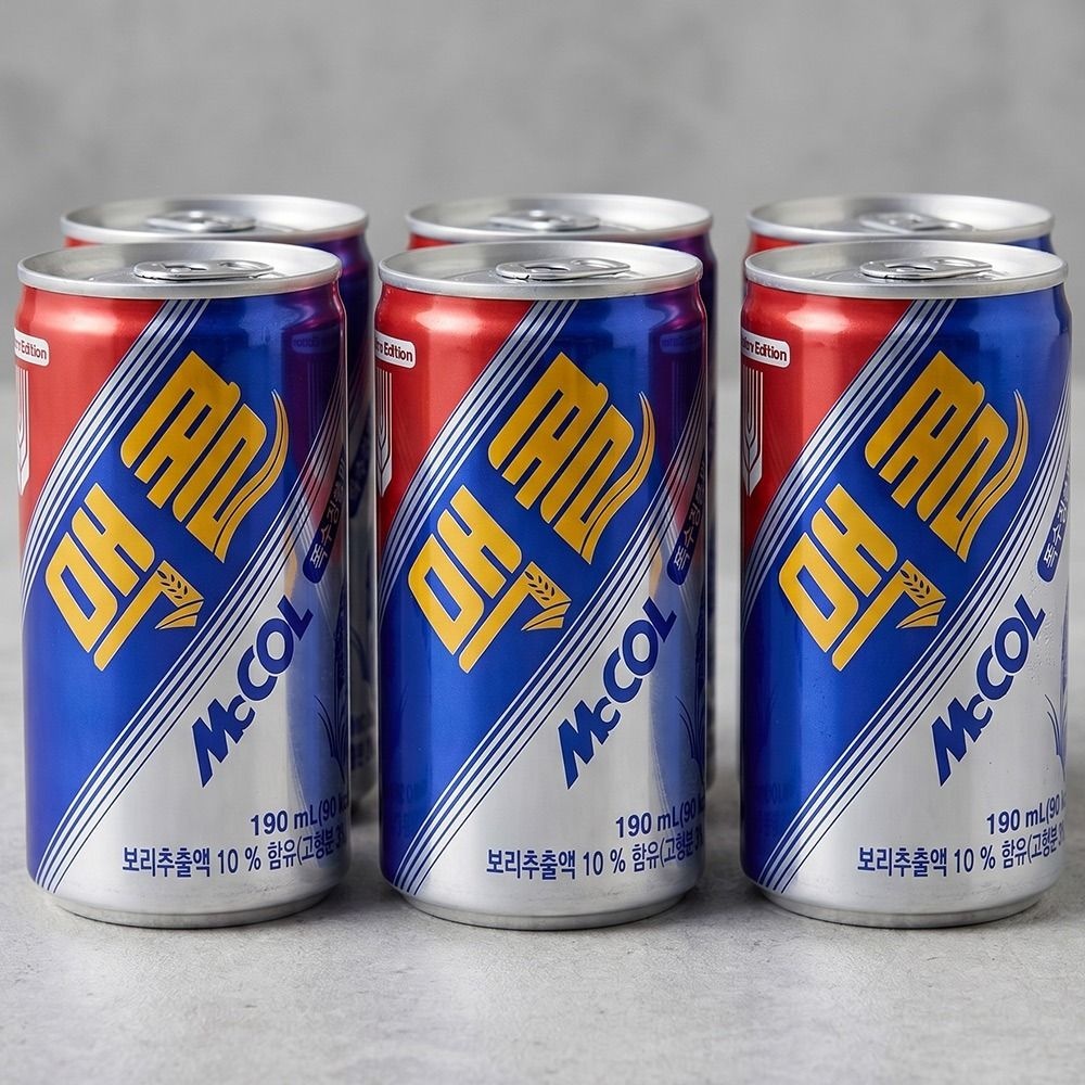 [온누리7%혜택]일화 맥콜 보리 탄산음료 190ml x 30캔