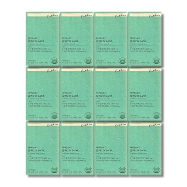 [보리담다] 여에스더 알파CD 2400 3.5g x 14포 12박스