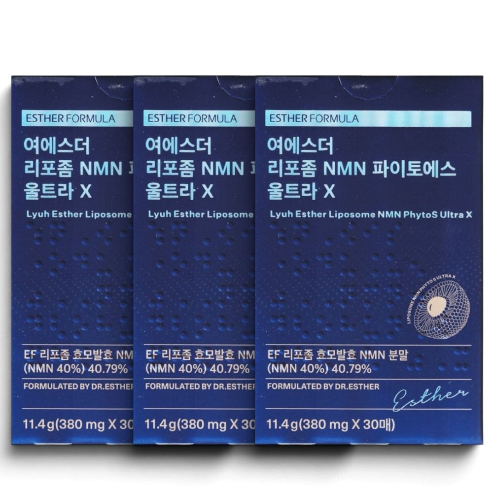 에스더포뮬러 여에스더 리포좀 NMN 파이토에스 울트라 X 380mg x 30매 3개