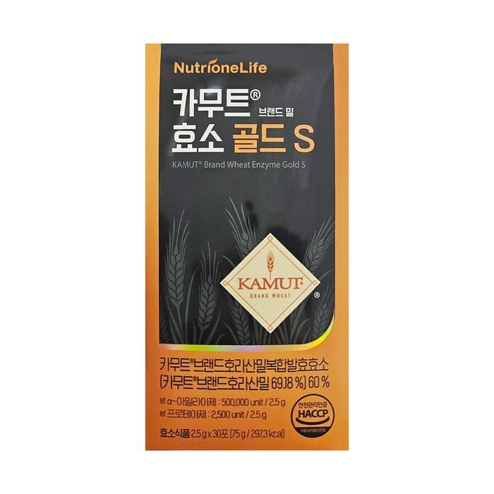뉴트리원 카무트 효소 골드S 2.5g x 30포 1박스 HIS