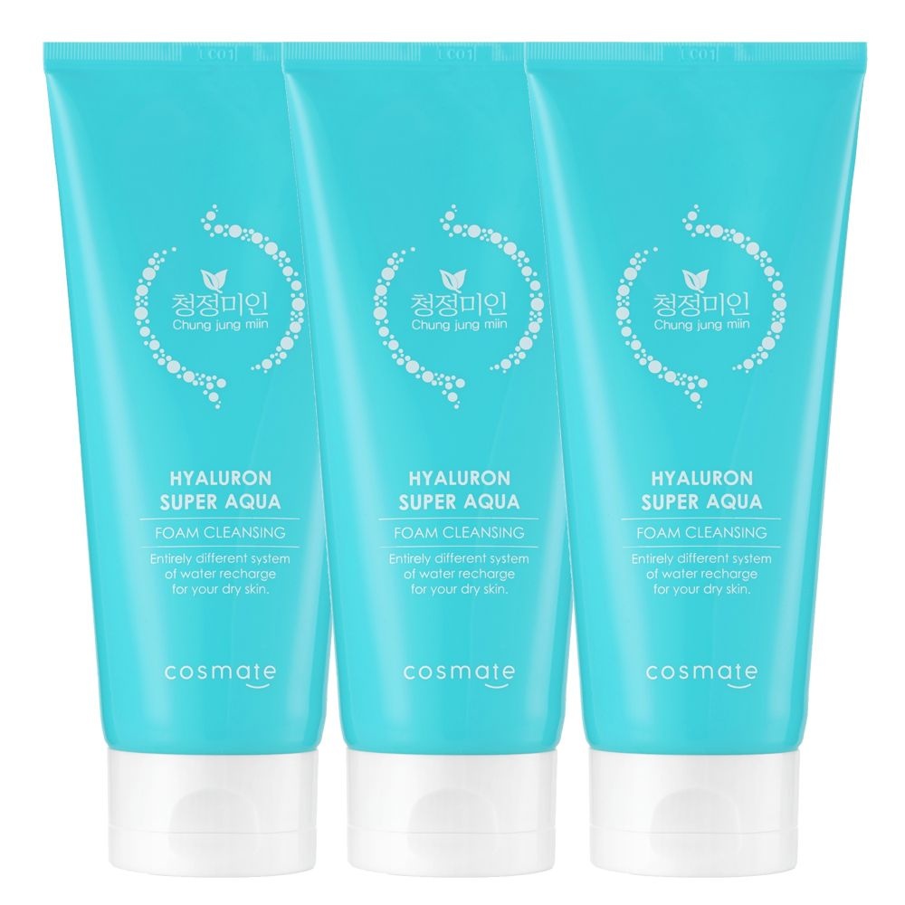 [오늘출발] 청정미인 히아루론 수퍼 아쿠아 폼클렌징 200ml 3개