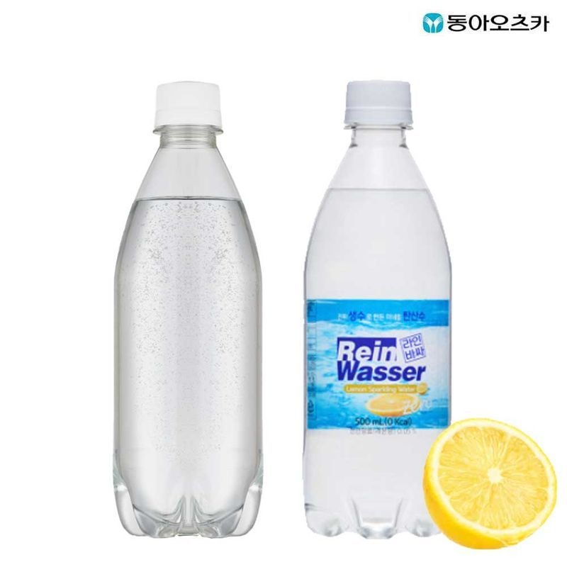 동아오츠카 라인바싸 탄산수 PET500ml 플레인20입+레몬20입