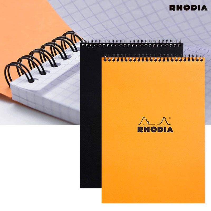 RHODIA 로디아 클래식노트 21x29.7cm 80g 80매 벨럼 페이퍼 내지의 상철스프링 A4노트