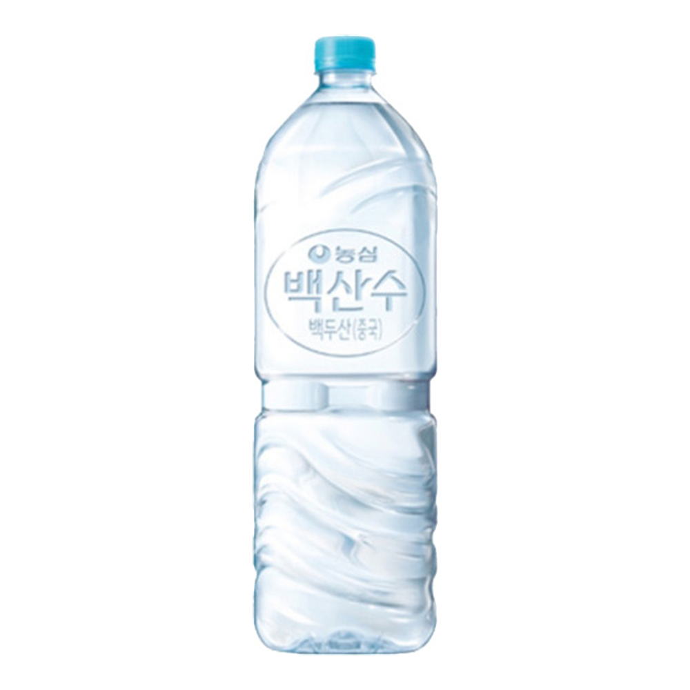 농심 백산수 천지차이 무라벨 2L x 24개 생수 물2리터 화산암반 미네랄워터