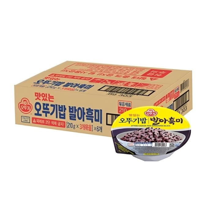 오뚜기밥 발아흑미 (210GX3) 6개