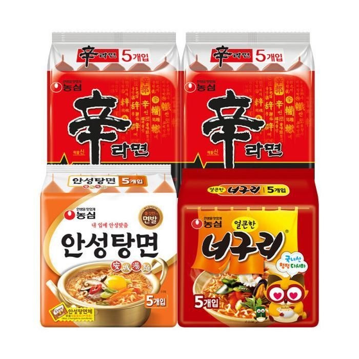 신라면10봉 + 안성탕면5봉 + 너구리5봉