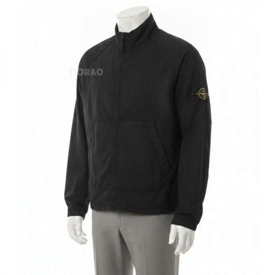MUST IT_ 26SS 6100044 High Collar Logo Patch Jacket L1S15 S0003 V0029 하이 칼라 로고 패치 자켓