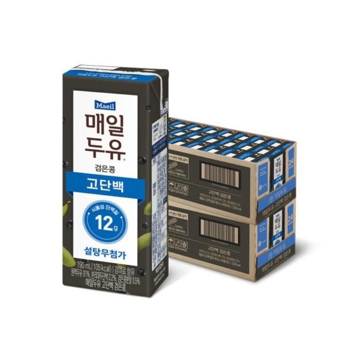 매일두유 고단백 검은콩 190ML 48개