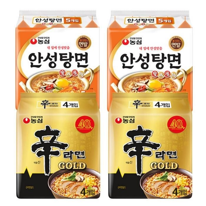 농심 신라면 골드 8입+안성탕면 10입