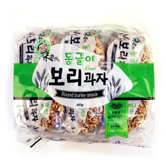 [옛날과자몰]엉클팝 동글이보리과자 16.5g 24입 (44884371)