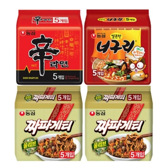 신라면 5입 + 너구리 5입 + 짜파게티 10입